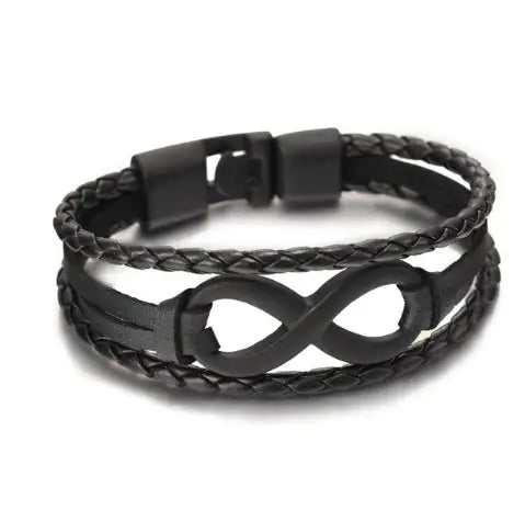 Infinity 8 leather bracelet
