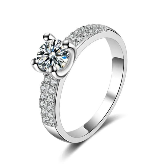 Crystal Engagement Ring