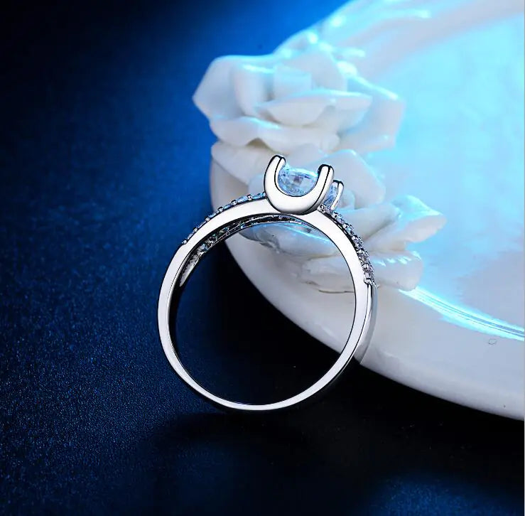 Crystal Engagement Ring